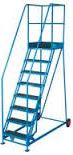 8 Step Narrow Mobile Ladder - Click Image to Close